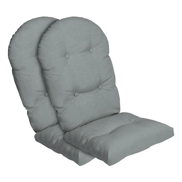 ARDEN SELECTIONS 20 in. x 48 in. Outdoor Adirondack Chair Cushion in Stone Grey Leala (2-Pack)