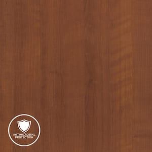 3 in. x 5 in. Laminate Sheet Sample in Amber Cherry with Premium FineGrain Finish