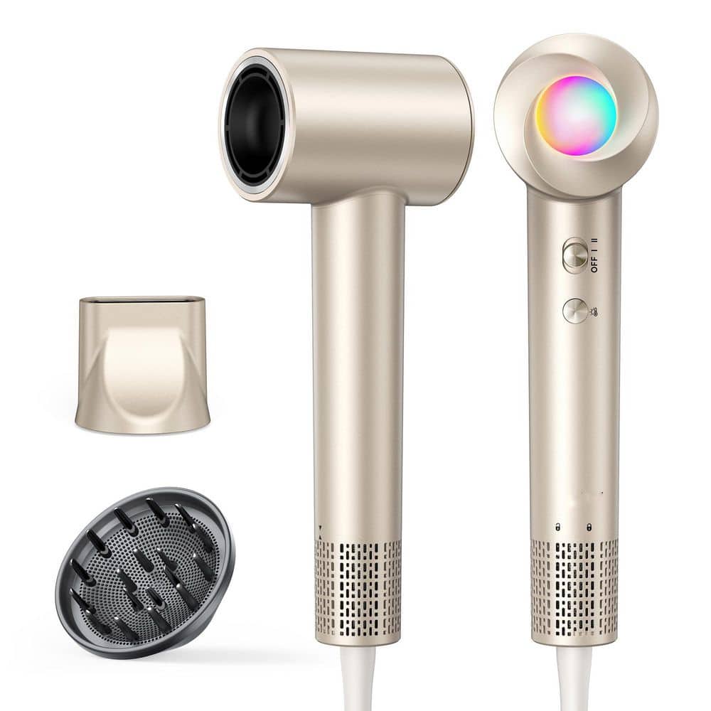 1-Piece Bathroom Accessory Set in Champagne Gold, 160,000 RPM Professional High-Speed Blow Dryer, 500M Negative Ions price history on PriceWatchPro