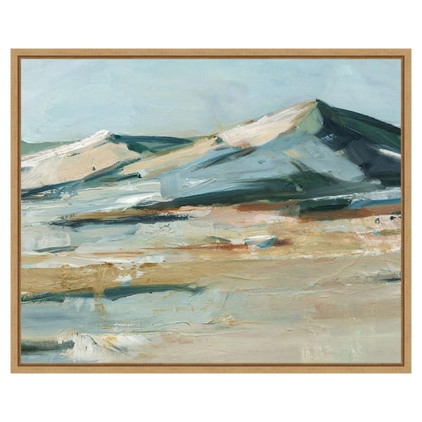 Amanti Art Spring Mountain View II by Ethan Harper 28 in. W x 23 in. H. Canvas Wall Art Print Framed in Brown