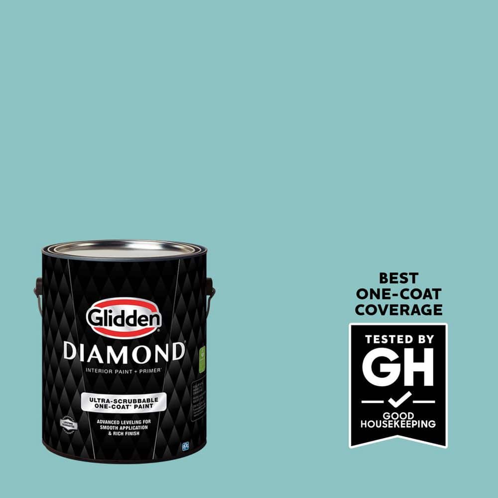 1 gal. PPG1147-4 Aqua Fiesta Semi-Gloss Interior Paint with Primer price history on PriceWatchPro