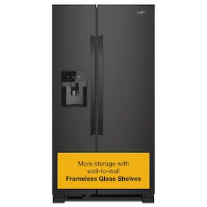 Whirlpool 21.4 cu. ft. Side by Side Refrigerator in Black