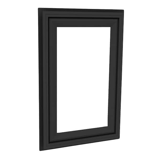36 in. x 54 in. Elite Euro Black Exterior and White Interior Double-Pane Vinyl Tilt/Turn Window with Left Inward Swing