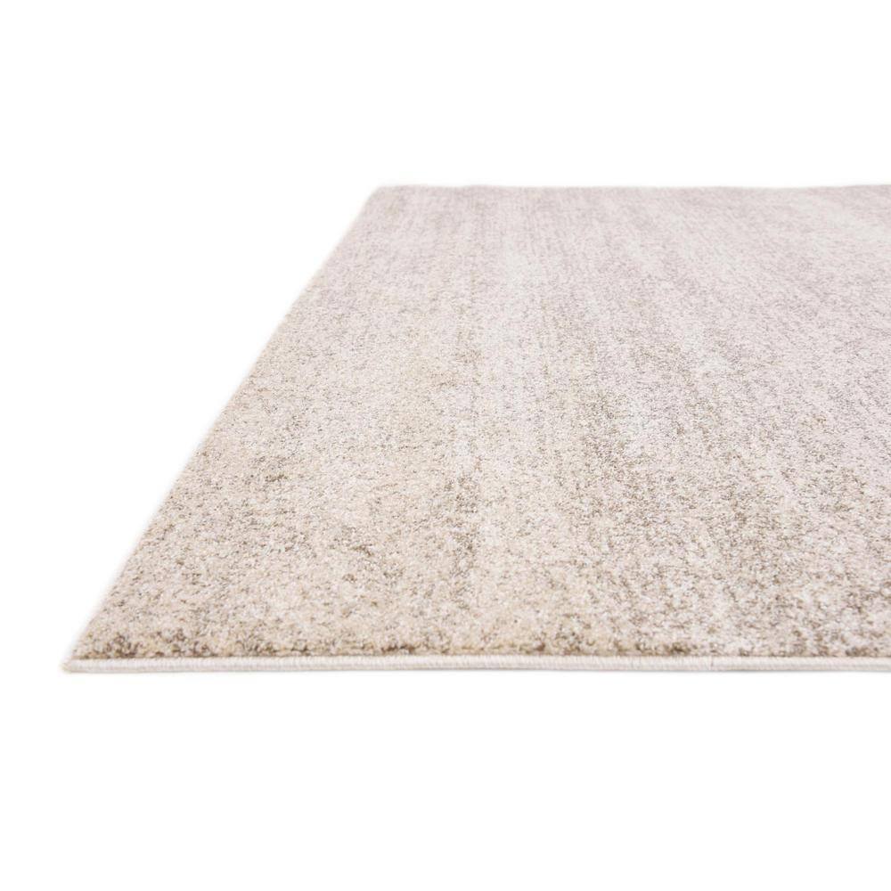 Modern Reversible Tufted Rug in Bone Beige, 6' x 9', Easy Care