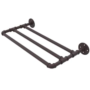 Pipeline Collection 24 in. Wall Mounted Towel Shelf in Oil Rubbed Bronze