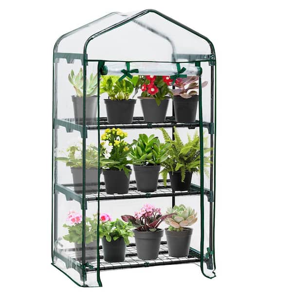 EAGLE PEAK 27 in. W x 19 in. D x 51 in. H Mini Greenhouse, Transparent