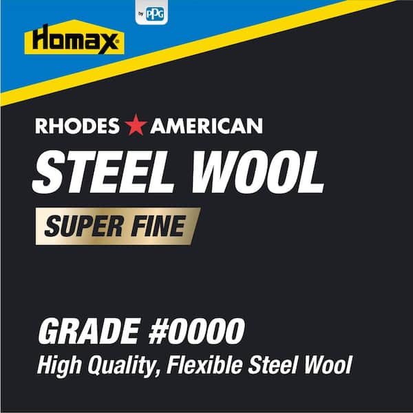 12 Pads Super Fine Grade #0000 Final Finish Pack of 3 Rhodes American 12 pad Steel Wool