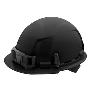 BOLT Black Type 1 Class C Front Brim Vented Hard Hat with 4-Point Ratcheting Suspension (5-Pack)