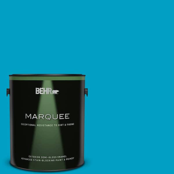 BEHR MARQUEE 1 gal. #530B-6 Tropical Holiday Semi-Gloss Enamel Exterior Paint & Primer