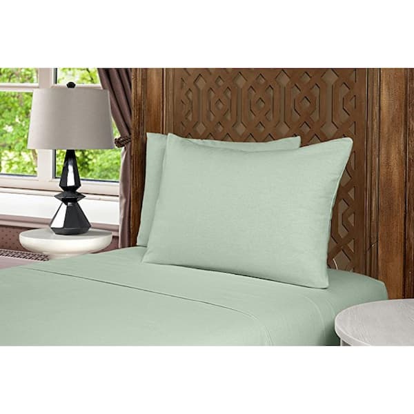 Unbranded Mhf Home 4-Piece Sage Solid Full Sheet Set