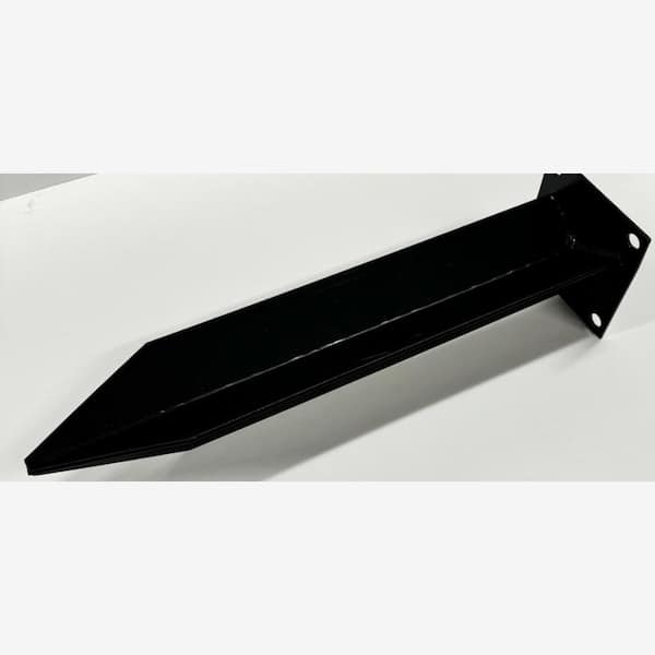 OUTDECO 24 in. x 4.75 in. Black Galvanized Steel No Dig Ground Spike