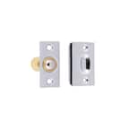 Solid Brass Wide Roller Ball Catch in Polished Chrome