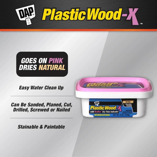 Plastic Wood-X with DryDex 8 oz All Purpose Wood Filler (6-Pack)