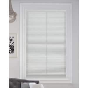 White Cordless Light Filtering Fabric Cellular Shade 9/16 in. Single Cell 19 in. W x 48 in. L