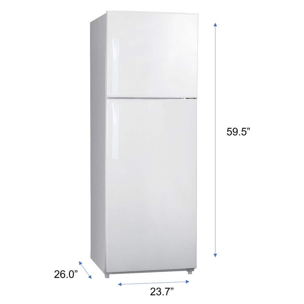 White Energy Star Smart Top Freezer Refrigerator, 10 cu. ft.