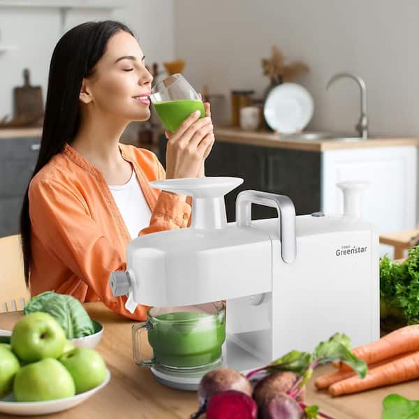 Tribest Greenstar 5 Twin Gear Cold Press Masticating Juicer White