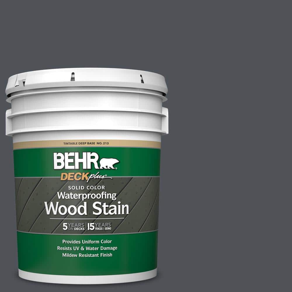 5 gal. #N510-6 Orion Gray Solid Color Waterproofing Exterior Wood Stain