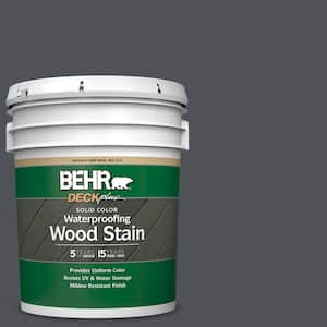 5 gal. #N510-6 Orion Gray Solid Color Waterproofing Exterior Wood Stain