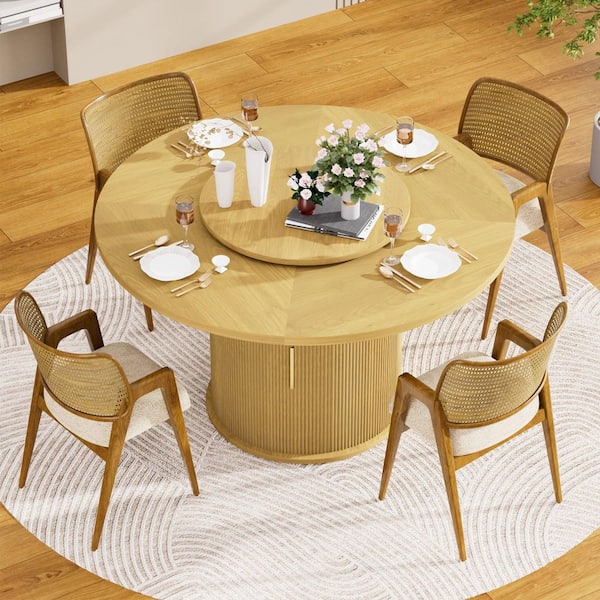 55-inch round dining Metal Outdoor/Indoor Dining Table, featuring