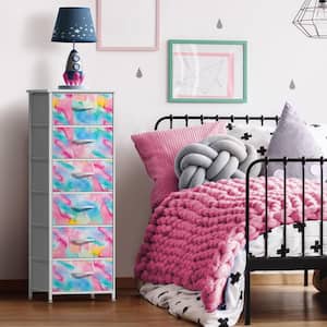 Sorbus Aqua 6 Drawer 15.75 in Wide Chest of Drawers, Tall Dresser