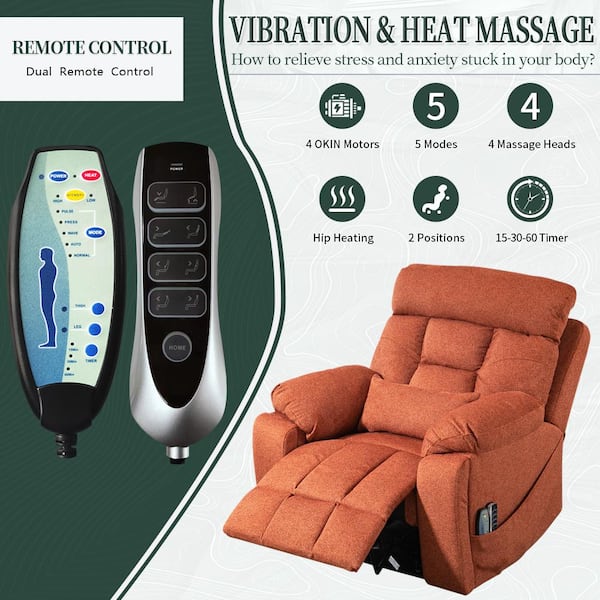 aisword Top-tier Flagship 4 OKIN Motors Chenille Recliner Lift