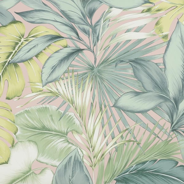TRANSFORM Transform Lush Leaves Green Peel and Stick Wallpaper