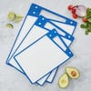 Joyjolt Cutting Board Set-cutting Boards For Kitchen-non Slip Large & Small  Chopping Boards; Meat Cutting Board With Juice Groove-white & Blue : Target