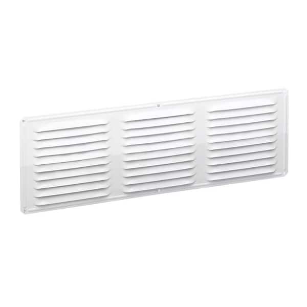 Gibraltar Building Products 16 in. x 0.25 in. Rectangular White Corrosion Resistant Aluminum Soffit Vent