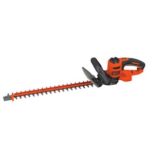 22 in. 4.0 Amp Corded Dual Action Electric Hedge Trimmer with Saw Blade Tip