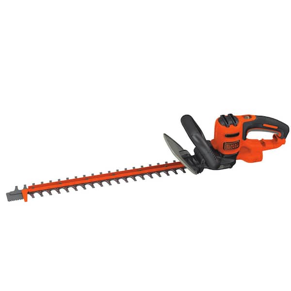 BLACK+DECKER 22 in. 4.0 Amp Corded Dual Action Electric Hedge Trimmer with Saw Blade Tip