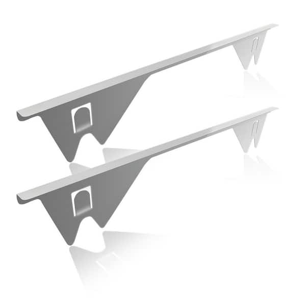 Heat-Resistant Silver 316 Stainless Steel Stove Gap Covers, 2-Pack Range Trim Kit for Kitchen Countertop Protection