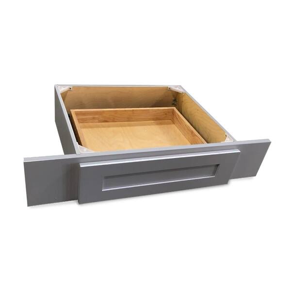 Krosswood Doors Grey Plywood Shaker Stock Ready to Assemble Wall Knee