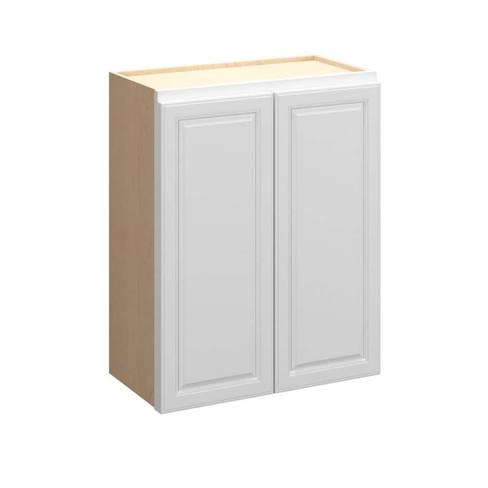 Brighton Raised 42 in. W x 30 in. H x 12 in. D Plywood Assembled Wall Cabinet in Painted White price history on PriceWatchPro