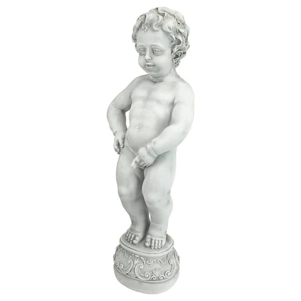 Design Toscano Manneken Pis Statue Stone Bonded Resin Piped Statue