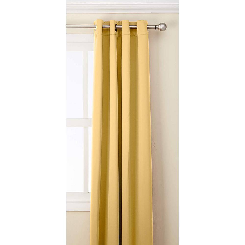Marigold Velvet Blackout Grommet Window Panel, 50W x 84L