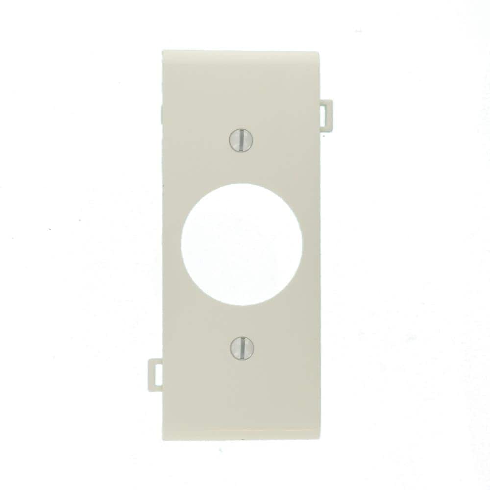 White Thermoplastic 1-Gang Receptacle Wall Plate