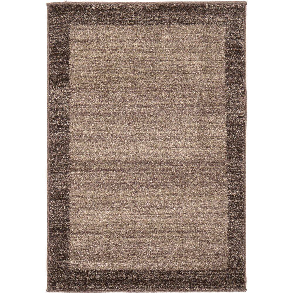 Unique Loom Del Mar Abigail Light Brown 2' 2 x 3' 0 Area Rug 3132122 The Home Depot
