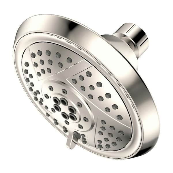 Vilbosch 5-Spray Patterns with 1.8 GPM 4.94 in. Wall Mount Jet Fixed Shower Head in Polished Nickel