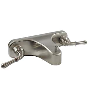 Mobile Home and RV 8 in. 2-Handle Centerset Roman Tub Faucet in Brushed Nickel
