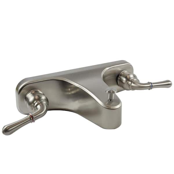 DANCO Mobile Home and RV 8 in. 2-Handle Centerset Roman Tub Faucet in Brushed Nickel