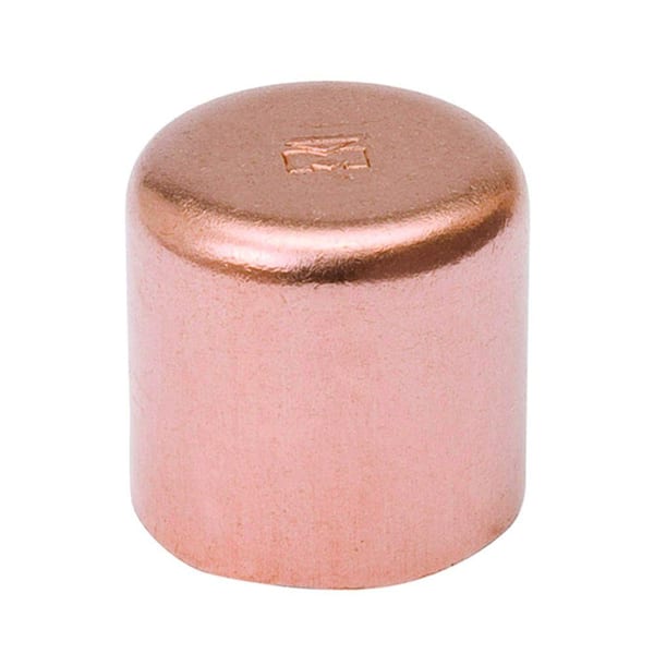 Photo 1 of 1/2 in. Copper Pressure Tube Cap Fitting Pro Pack (50-Pack)