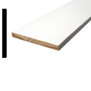 Alexandria Moulding 1/2 in. x 5-1/2 in. x 144 in. Primed Finger-Jointed ...