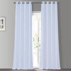 Ice Textured Grommet Blackout Curtain - 50 in. W x 108 in. L