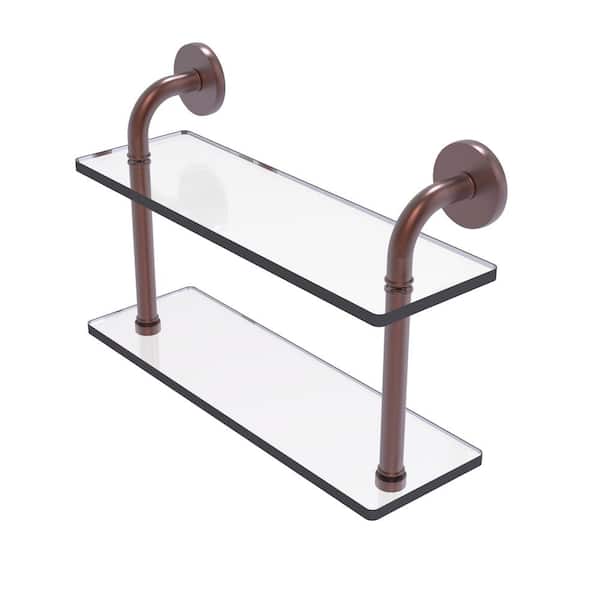 Allied Brass Prestige Que New Collection 16 in. Paper Towel Holder with  Glass Shelf in Unlacquered Brass PQN-1PT/16-UNL - The Home Depot