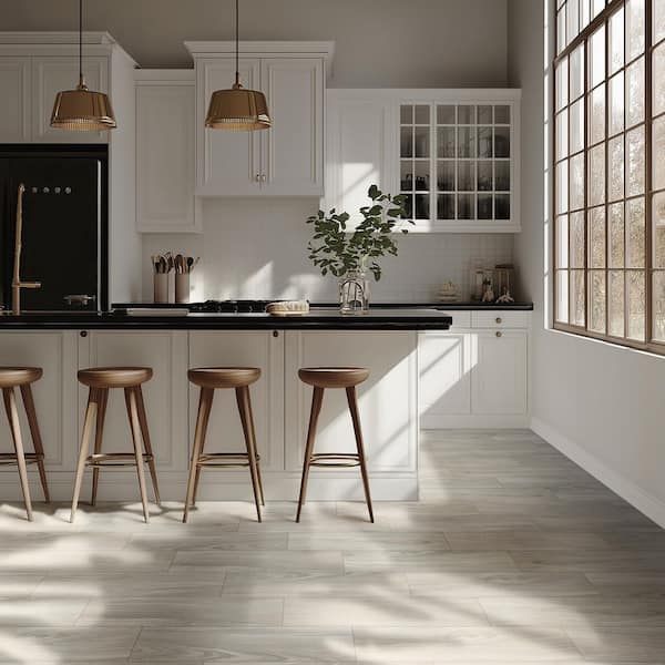 Brooksdale Birch 10 in. x 40 in. Matte Porcelain Wood Look Floor and Wall Tile (13.89 sq. ft. / case)