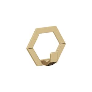 Prismo 3 in. L Champagne Bronze Single Prong Wall Hook