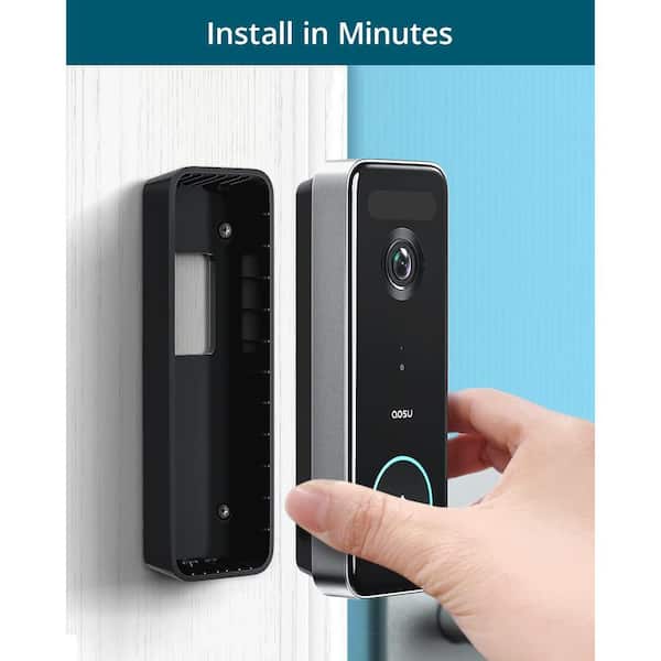 aosu Battery Wireless Video Doorbell-5MP 166° View Angle With 8GB