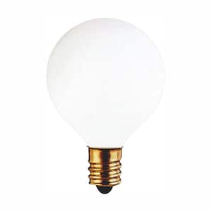 10-Watt Warm White Light G12 (E12) Candelabra Screw Base Dimmable White Incandescent Light Bulb, 2700K (50-Pack)