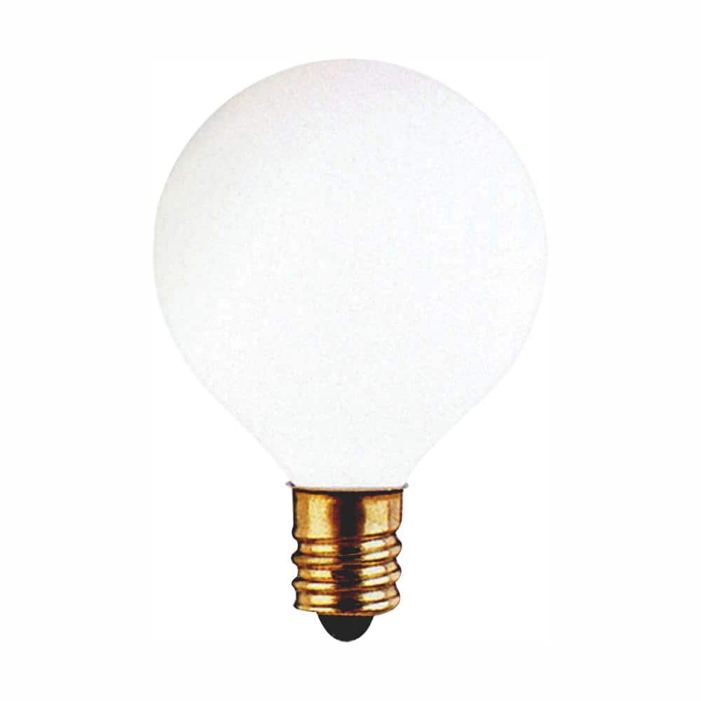 10-Watt Warm White Light G12 (E12) Candelabra Screw Base Dimmable White Inc