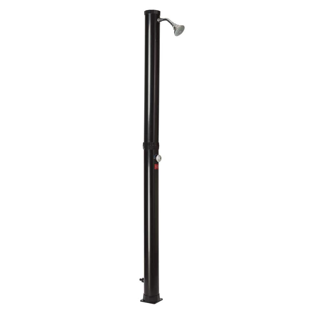 Sunneday Black Plastic Solar Shower with Temperature Control